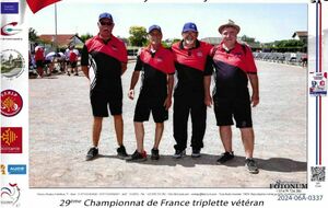 Championnat  triplette vétéran des 16 et 17 Avril à Montplaisir