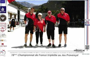 Championnat triplette Jeu Provençal les 26 et 27 avril à Chauray