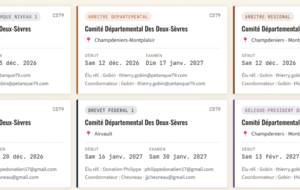 Calendrier des Formations 2026 - 2027