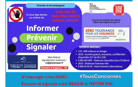 Devoir d'information et d'affichage Lutte contre les violences sexuelles et sexistes